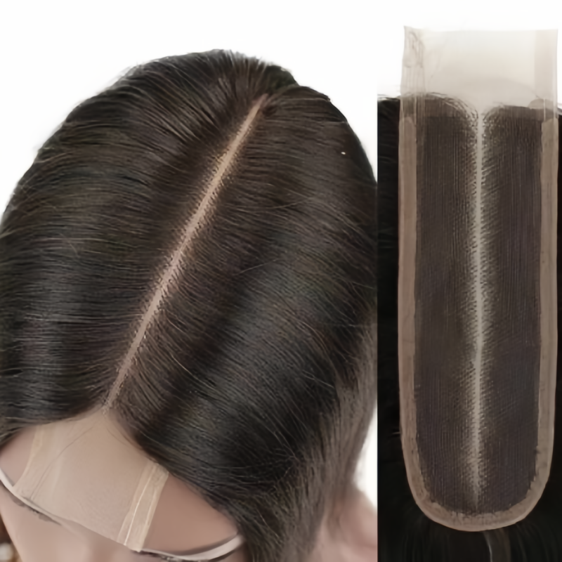 Virgin Human Hair Double Drawn 2x6 Transparent Lace  Closure - 图片 6